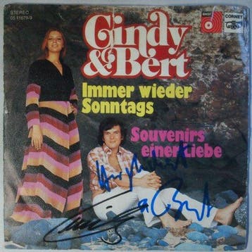 Cindy & Bert - Immer wieder Sonntags (gesigneerd) - Single, Cd's en Dvd's, Verzenden, Nieuw in verpakking