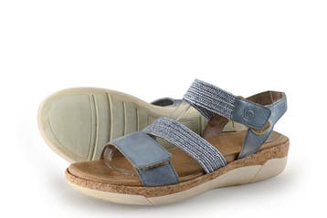 Remonte Sandalen in maat 38 Blauw, Remonte, Sandalen of Muiltjes, Zo goed als nieuw, Verzenden