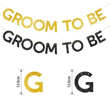 Slinger Groom to Be goud of zwart, Hobby en Vrije tijd, Verzenden, Nieuw, Versiering, Geboorte of Huwelijk