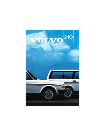 1984 VOLVO 240 BROCHURE DUITS, Nieuw, Volvo, Author