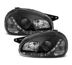 Koplampen Opel Corsa B DRL look Devil Eyes zwart, Ophalen of Verzenden, Nieuw