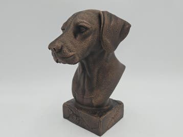 Bust of a dalmatian dog statue - home decor dog lover handpa, Verzamelen, Beelden en Beeldjes, Verzenden, Nieuw