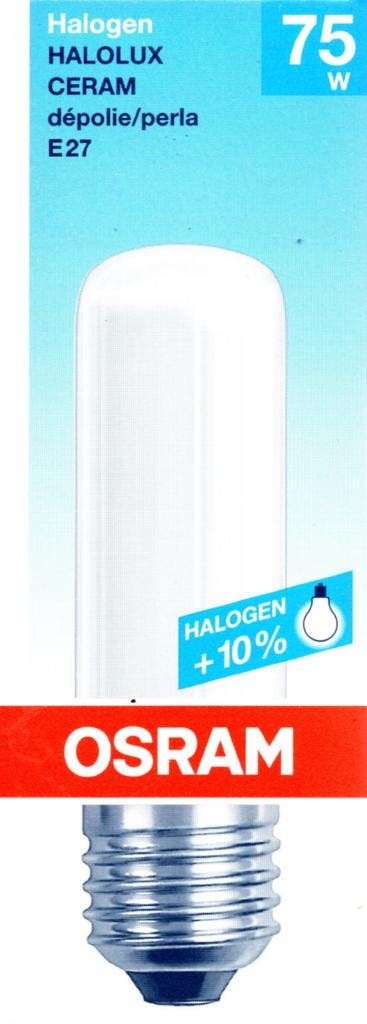 Osram Halolux Ceram 75W – E27 Halogeenlamp (Nieuw), Huis en Inrichting, Lampen | Overige, Nieuw, Verzenden