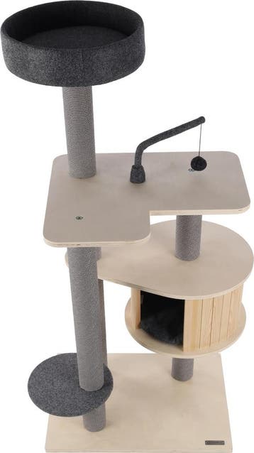 Krabpaal Flamingo Kandis Grijs/Beige – Stijlvolle Krabpaa., Verzenden, Nieuw, Krabpaal