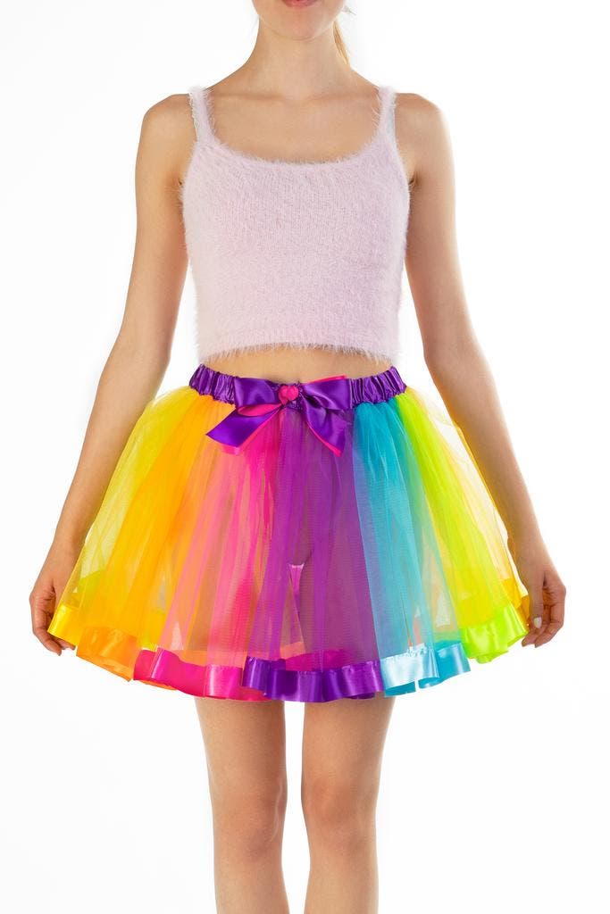 Tutu Regenboog Petticoat L XL XXL Tule Rokje Gekleurde Rok D, Kleding | Dames, Carnavalskleding en Feestkleding, Nieuw, Carnaval