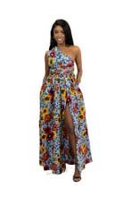 Afrikaanse print Gelb Flowers Infinity Multiway Maxi Jurk -, Kleding | Dames, Ophalen of Verzenden, Nieuw