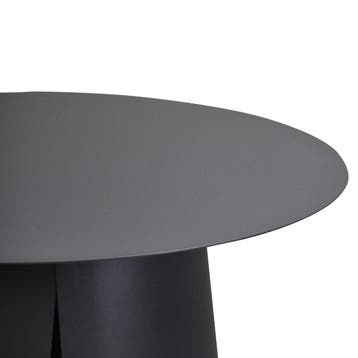 Barolo bijzettafel 70cm rond H42cm aluminium antraciet, Ophalen of Verzenden, Nieuw, Aluminium