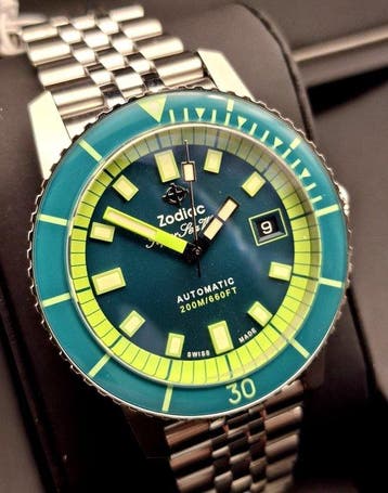 Zodiac - Super Sea Wolf Compression Diver Automatic - Zonder, Nieuw
