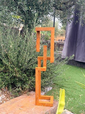 Ana Lucia B.M - Sculpture Corten - XL - No Reserve