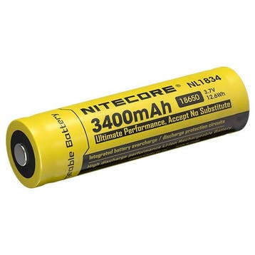 Nitecore 18650 Button Top accu 3.7 V, 3400 mAh, origineel, Verzenden, Nieuw