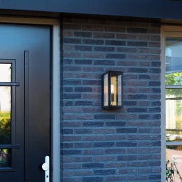 Residence Muurlamp Zwart/Messing Buitenverlichting, Verzenden, Nieuw