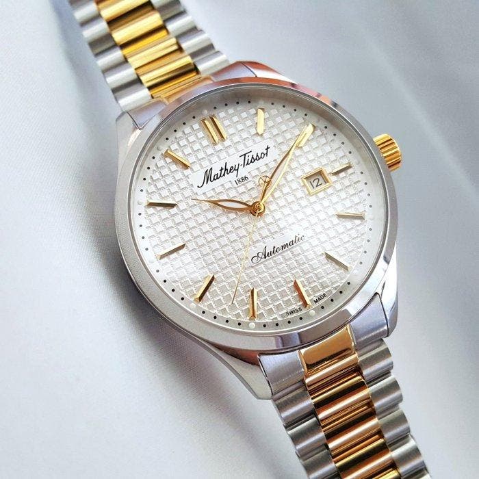 Mathey-Tissot - Automatic - Swiss Made - Gold Steel -, Sieraden, Tassen en Uiterlijk, Horloges | Heren