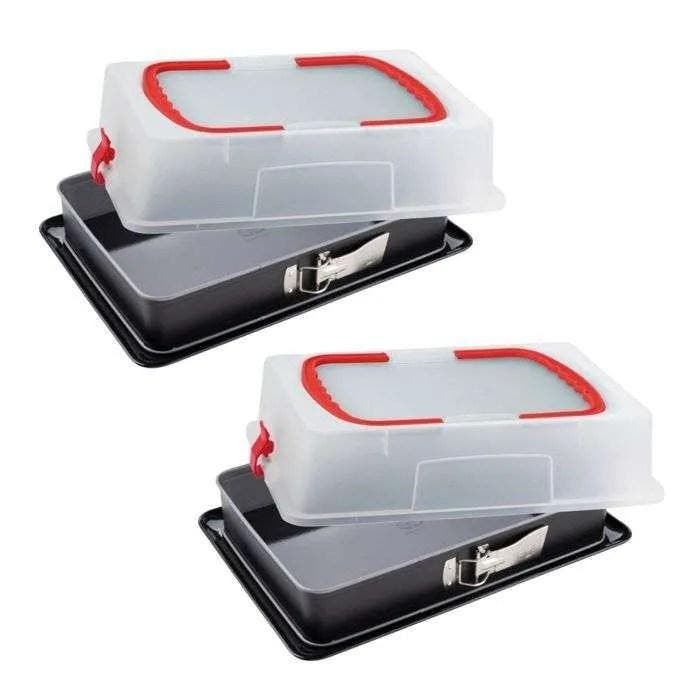Set van 2 springvormen met deksel - DR oeTKER - Back-Idee..., Huis en Inrichting, Keuken | Bestek, Overige typen, Nieuw, Verzenden