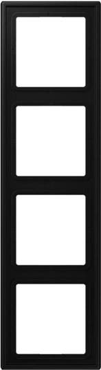 Jung LS990 afdekraam 4-voudig grafietzwart mat LS984SWM, Nieuw, Stopcontact