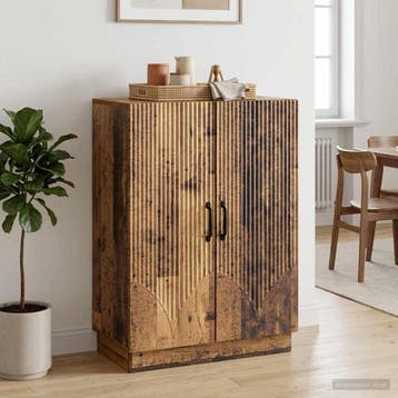 vidaXL Dressoir Oud hout 66 x 34,5 x 87 cm Bewerkt hout, Verzenden, Nieuw, Overige houtsoorten, Minder dan 50 cm