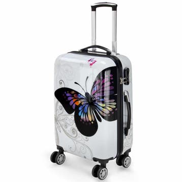 Reiskoffer Butterfly M polycarbonaat 42l 56x37x23cm, Verzenden, Nieuw