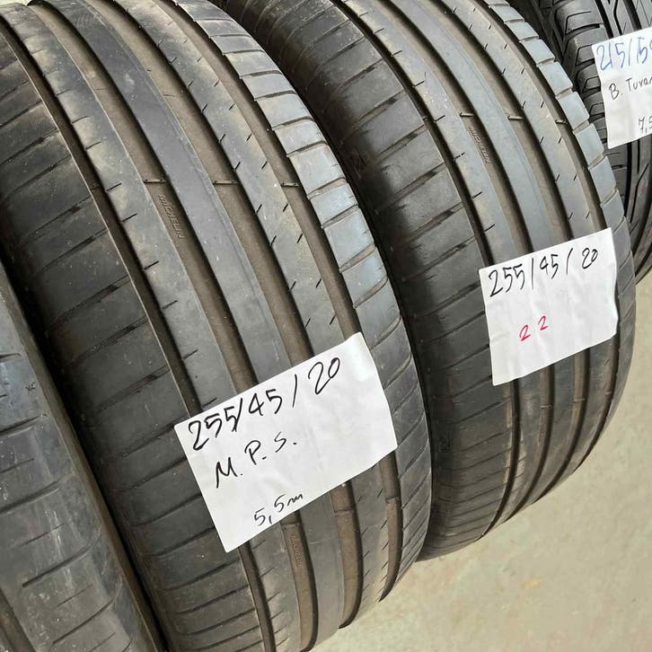 2 x Michelin Pilot Sport 255-45-20 Zomerbanden 5,5mm, Auto-onderdelen, Banden en Velgen, 20 inch, Zomerbanden, 255 mm, Personenwagen
