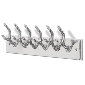 vidaXL Aluminium kapstok zilverkleurig, Verzenden, Nieuw