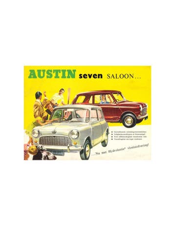 1965 AUSTIN SEVEN SEDAN BROCHURE NEDERLANDS, Nieuw, Author
