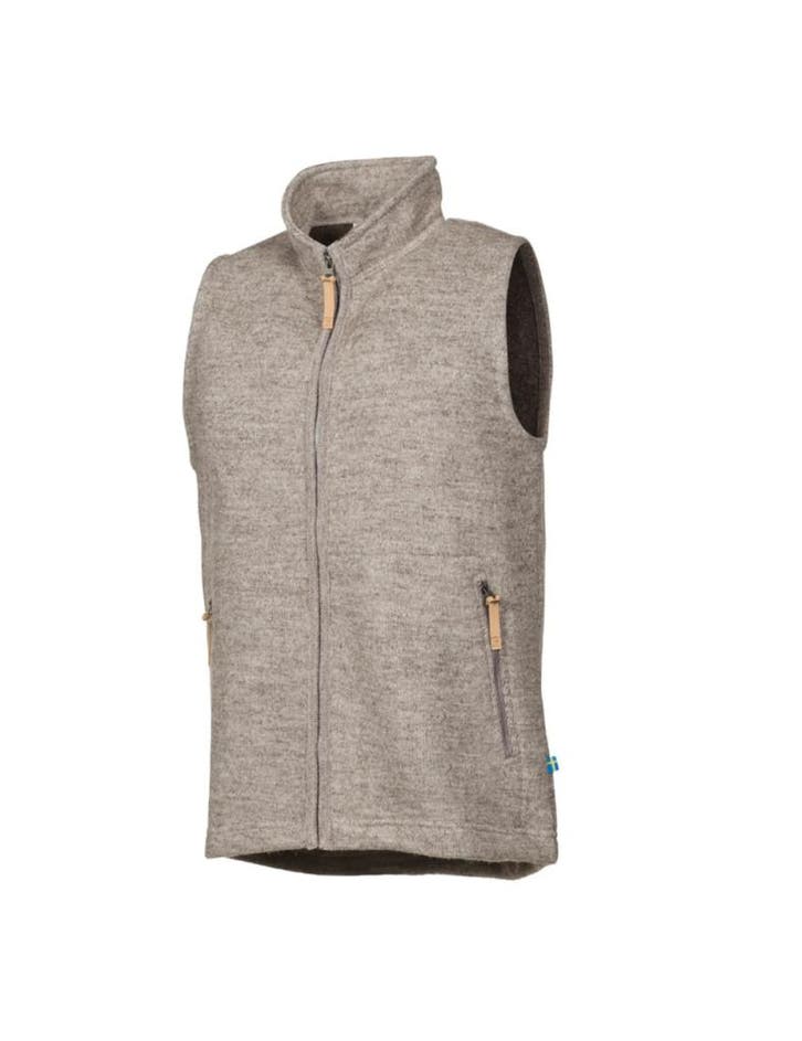 Ivanhoe mouwloos vest NLS Barley Latte voor heren van wol..., Kleding | Heren, Truien en Vesten, Bruin, Nieuw, Verzenden
