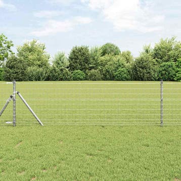 vidaXL Euro Hek 0,4 x 25 m PVC-gecoat ijzer, Verzenden, Nieuw, IJzer