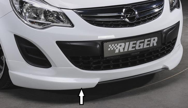 Rieger frontspoiler | Corsa D: 01.11- (vanaf Facelift) - 3-d, Auto-onderdelen, Carrosserie en Plaatwerk, Nieuw, Opel, Verzenden