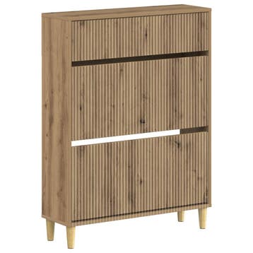 vidaXL Schoenenkast ARNHEM 78 x 24 x 103 cm Bewerkt hout, Verzenden, Nieuw
