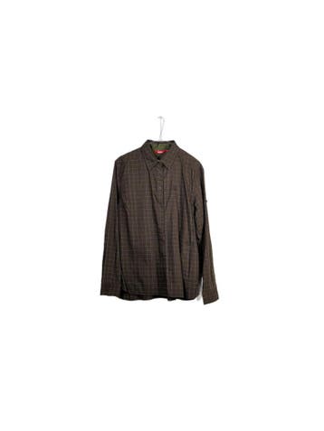 Fjällräven Overhemd Heren maat L Bruin Vintage, Ophalen of Verzenden, Zo goed als nieuw, Bruin, Fjällräven