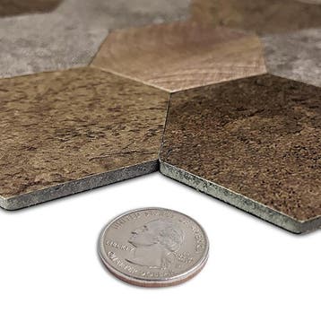 Zelfklevend Mozaïek Hexagon Koper, Ophalen of Verzenden, Nieuw