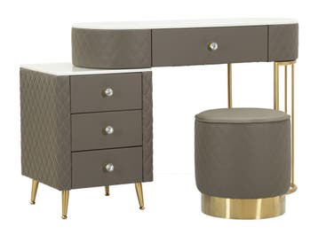 BED BUREAU SHARON GRIJS MET KRUK CM 120X40X75 (AFMETING KRUK, Ophalen of Verzenden, Nieuw