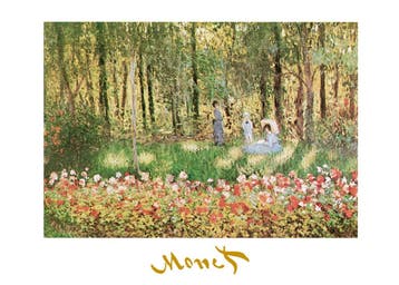 Kunstdruk Claude Monet - La famille dartiste 70x50cm, Huis en Inrichting, Verzenden, Nieuw