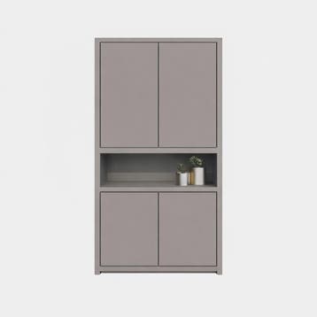 123Kast - Vakkenkast Manhattan 08 - 120x40x240H cm - strak d, Verzenden, Nieuw