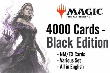4000 English Cards - Black Edition - NM/EX Bulk Collection, Nieuw