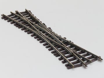 THIEL 2000 Doppelkreuzweiche 15° Messing, Met Schroefbare.., Ophalen of Verzenden, Gebruikt, Rails, Analoog
