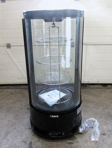 Saro Gebaksvitrine rond, 48 x H106cm, gekoeld, Nieuw in verpakking