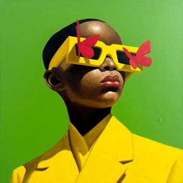 Houessou Koffins Bryan (1999) - Voir avec les ailes, Antiek en Kunst