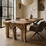 Watervaltafel Suarhout | 350cm, Ophalen of Verzenden, Nieuw