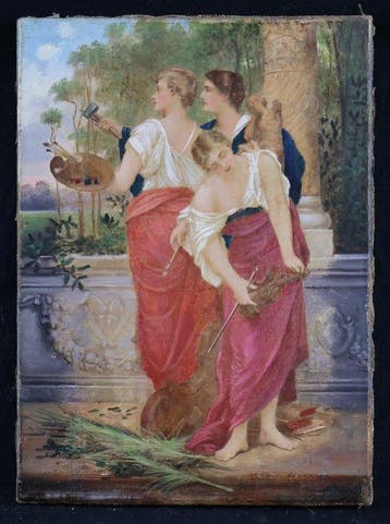 Italiaanse school (XX) - Allegorie der Künste — Drei Musen
