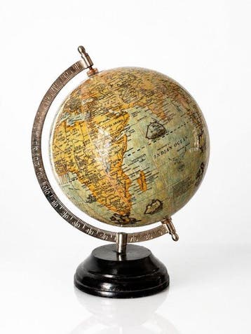 Terrestrial table globe - Elegant antique cartographic style