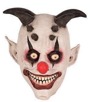 Horror Clown masker horens, Ophalen of Verzenden, Nieuw