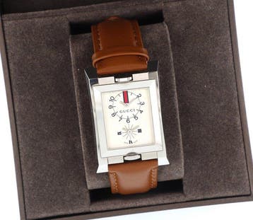 Gucci - 111 Dual Time - Zonder minimumprijs - YA111304 -, Nieuw