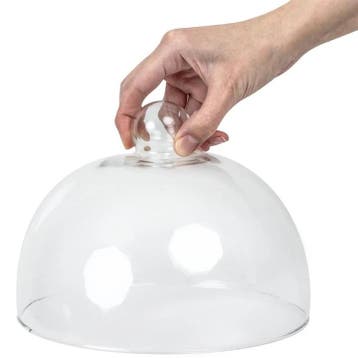 Afdekkap/Cloche | Glas | Transparant | Ø210x170(h)mm Bia, Verzenden, Nieuw in verpakking