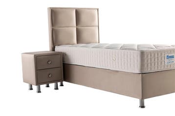 Opberg Boxspring Magnum Beige-Cream - diverse maten, Verzenden, Nieuw, Eenpersoons
