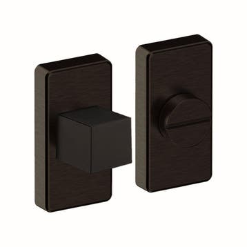 Shuffle toilet-/badkamersluiting rechthoek - zwart, Doe-het-zelf en Verbouw, Hang- en Sluitwerk, Verzenden, Nieuw