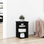 vidaXL Bijzetkast Zwart Eiken 35 x 35 x 55 cm Bewerkt hout, Huis en Inrichting, Minder dan 50 cm, Verzenden, Nieuw, Minder dan 100 cm