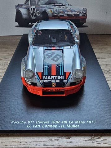 Spark 1:18 - Model raceauto - Porsche 911 Carrera RSR #46 :, Nieuw