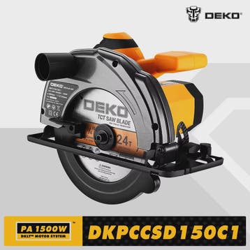 DEKO DKCS Elektrische Cirkelzaag 1500W - 185mm Multifunction, Verzenden, Nieuw