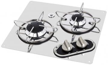 Navy Load Kookplaat RVS 2-Pits 350x320, Caravans en Kamperen, Camper-accessoires, Ophalen of Verzenden, Nieuw