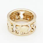 Ring - 18 karaat Geel goud Diamant (Natuurlijk), Nieuw