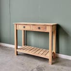 Klassieke sidetable teak| 80x40x100t/m200 (hxdxb)| v.a. €250, 100 tot 150 cm, Klassiek, Teakhout, Nieuw
